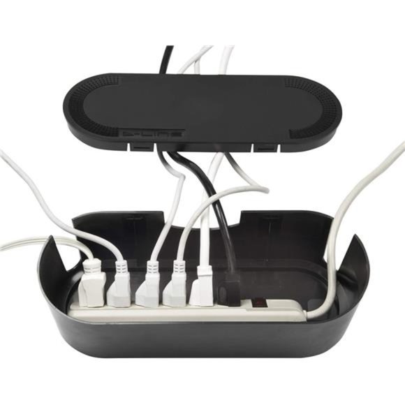 D-Line Cable Management Box, Power Strip Holder, Floor Outlet Hiders, Desk Cord - Picture 2 of 5